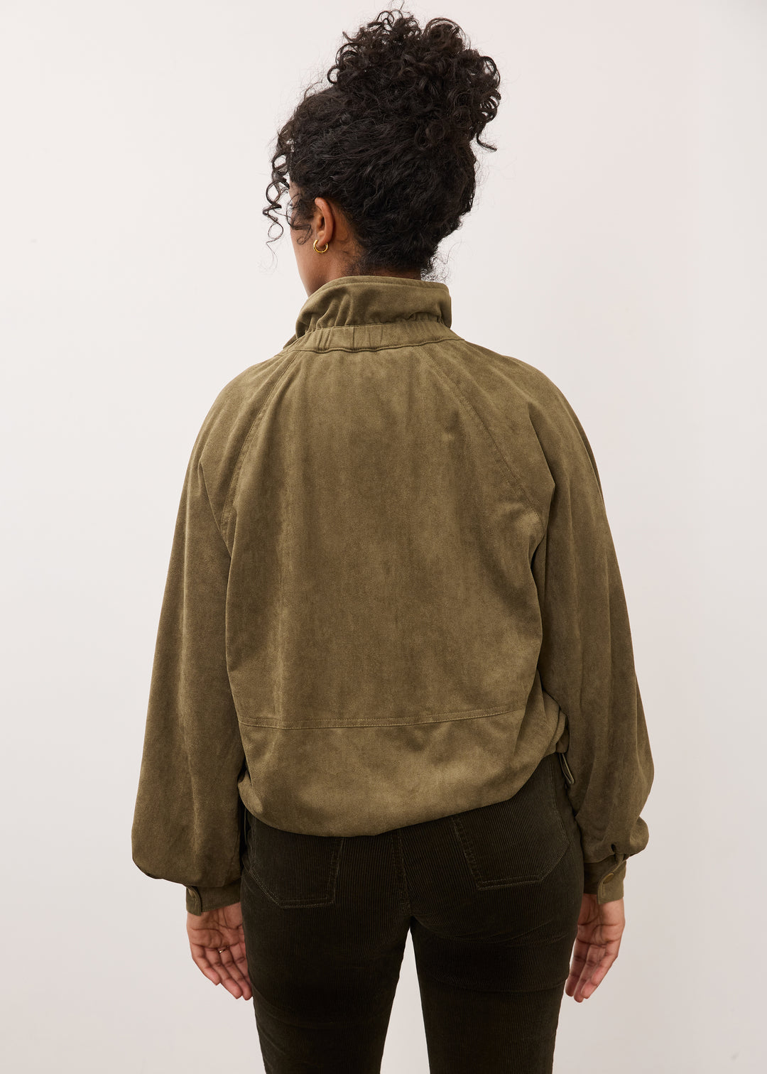 FDJ Cinched Hem Bomber Jacket 10073886-OLV Olive