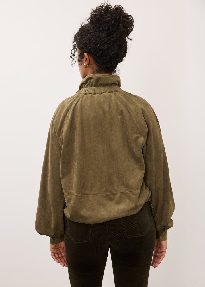 FDJ Cinched Hem Bomber Jacket 10073886-OLV Olive