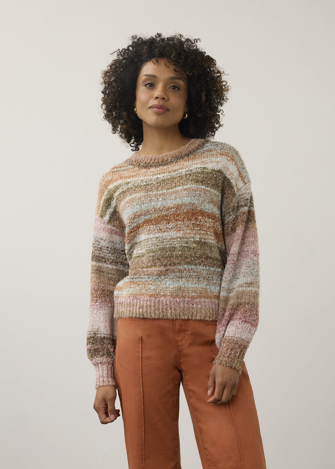 FDJ Boat Neck Boucle Sweater 1285891-NATUPR Natural Sp