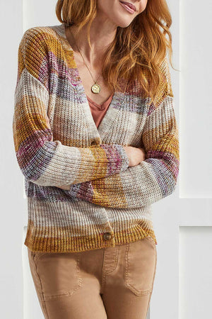 Tribal Cardigan Sweater 1507O-3817-1797 Marigold