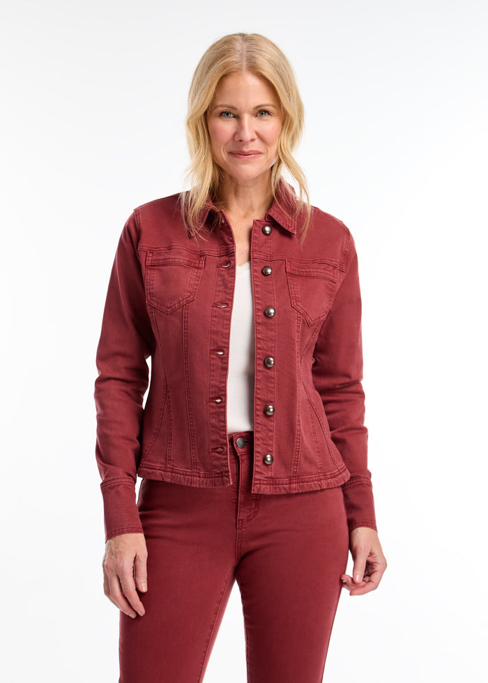 FDJ Flare Crop Shacket 1602511-RUS Rust Red