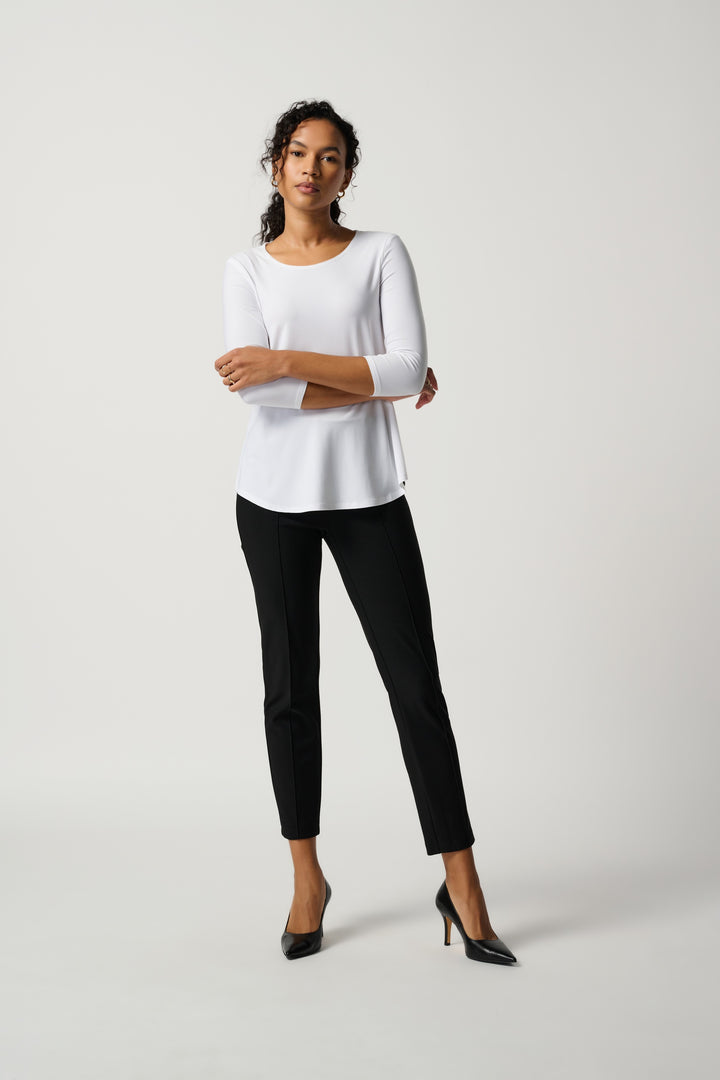 Joseph Ribkoff Seam-Front Pant 171094F25-11 Black