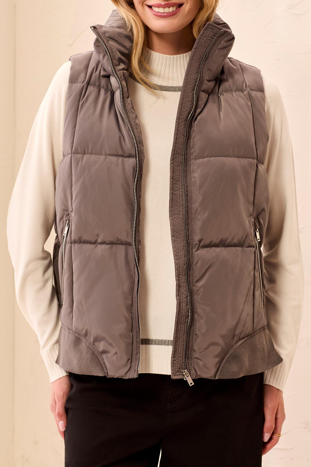 Tribal Quilted Vest w/ Removable Hood 2247O-8272-3394 Tornado