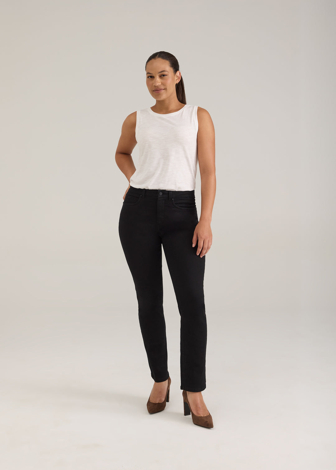 FDJ Olivia Straight Leg Jean 2254660-BLK Black
