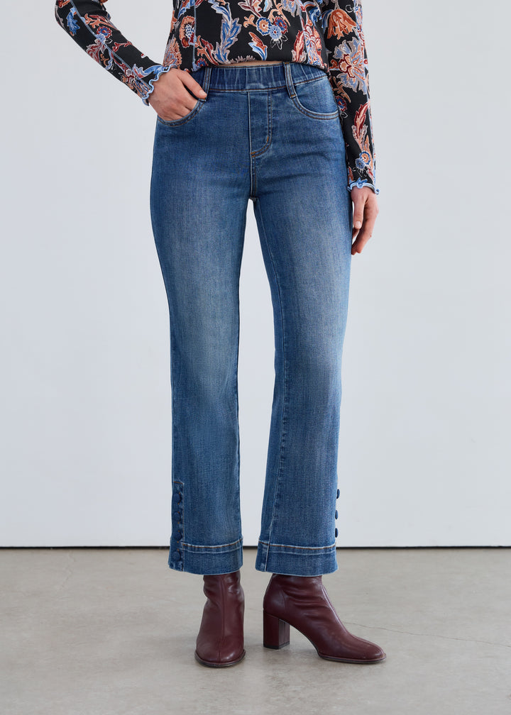FDJ Pull-On Boot Ankle Jean 2462669-DKVINT Dark Vintage