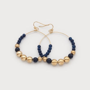 Caracol Earring 2649-NAV-G Navy/Gold