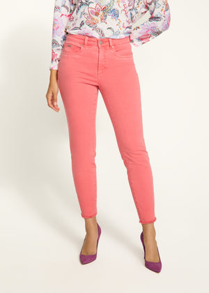 FDJ Olivia Slim Ankle Pant 2682511-COR Coral