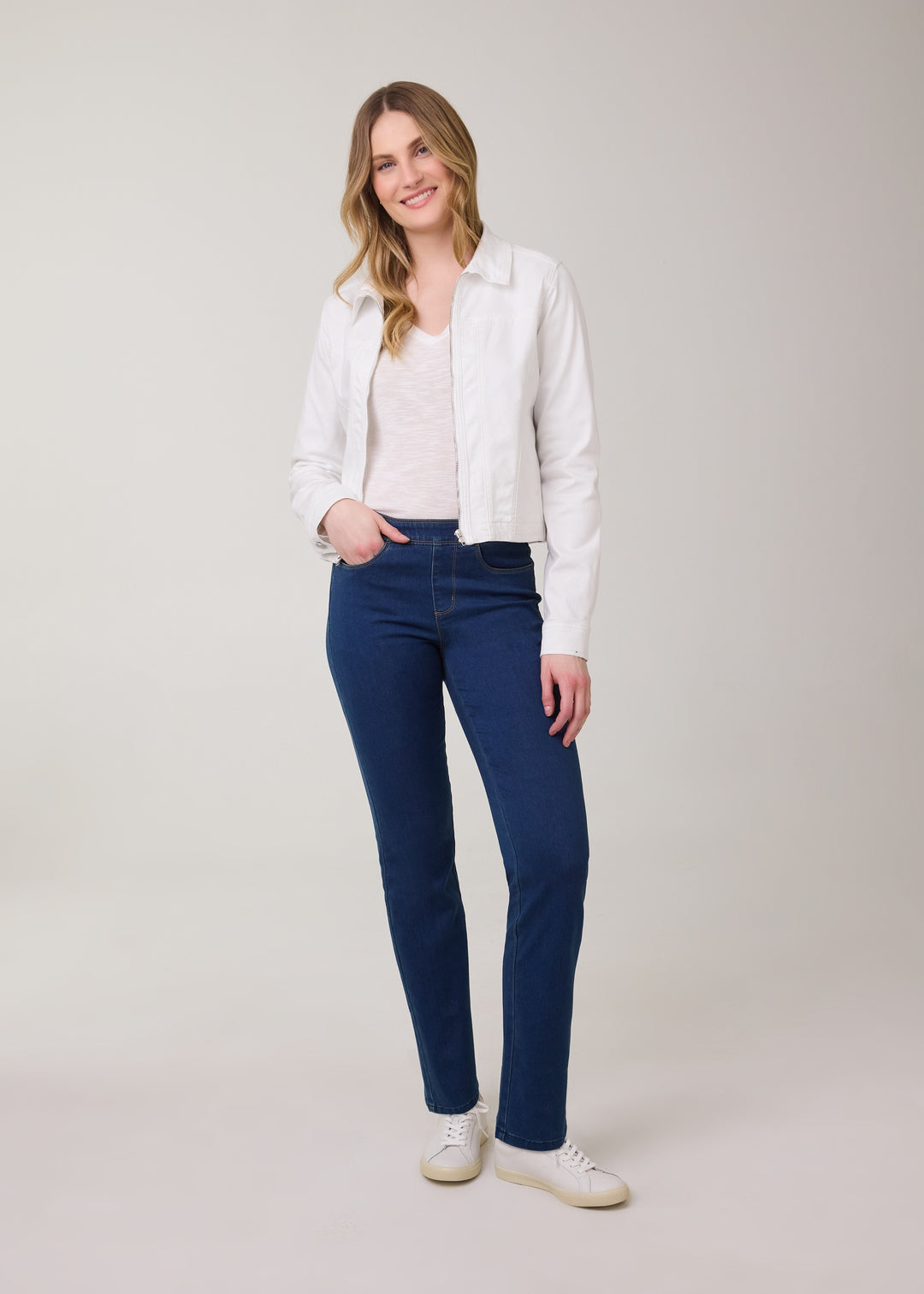 FDJ Pull-On Straight Leg Jean 291106N-IND Indigo