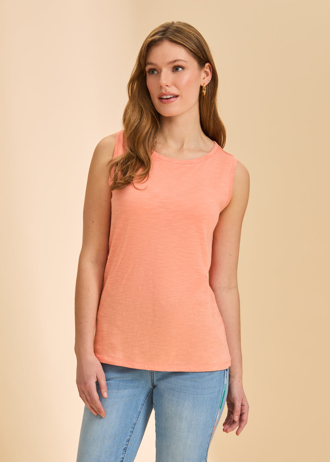FDJ Boat Neck Cami 3060476-CANTA Cantaloupe