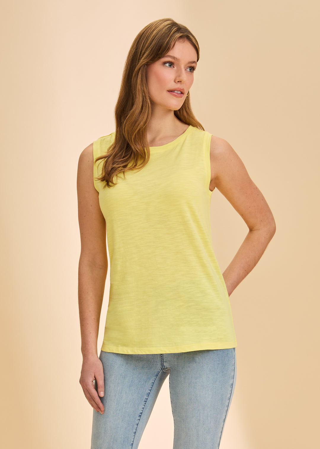 FDJ Boat Neck Cami 3060476-PINAPP Pineapple