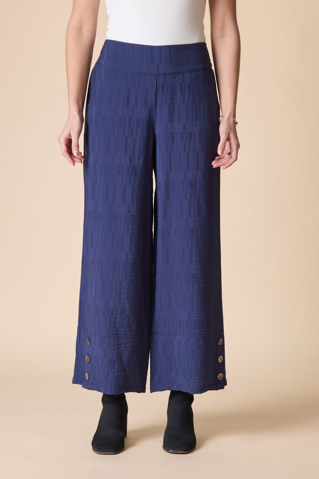 Habitat Button Hem Pant H30778-Navy