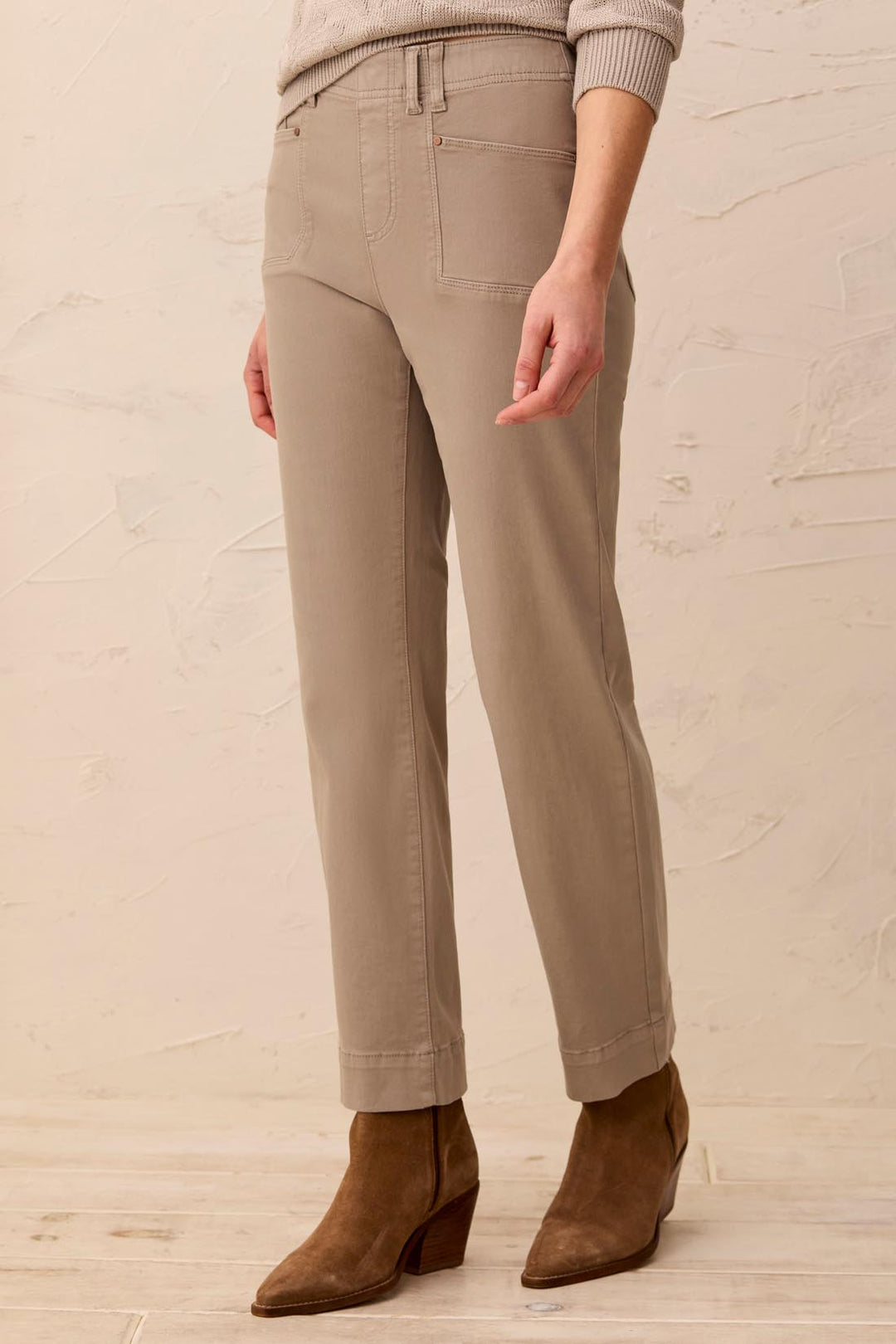 Tribal 5-Pocket Pull-On Ankle Pant 3160O-2020W-2224 Dry Sand