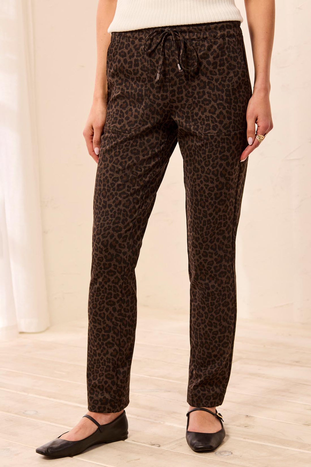 Tribal Pull-On Ankle Pant w/ Pockets 3182O-8287-3388 Hickory