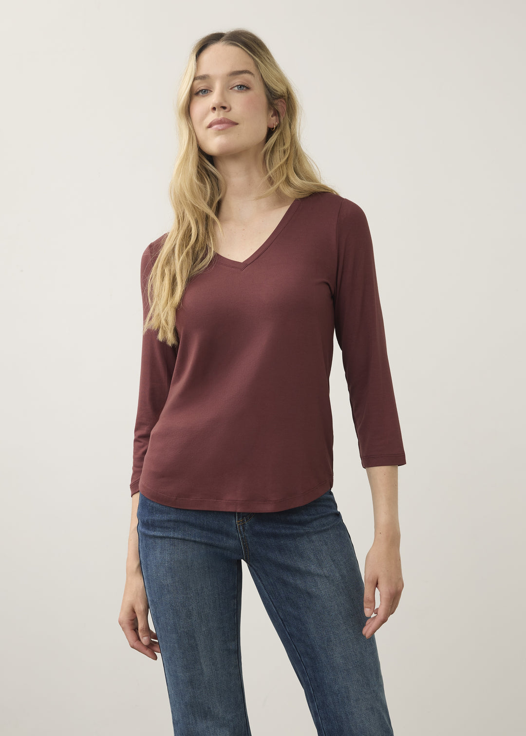 FDJ V-Neck Top 3318756-FIG