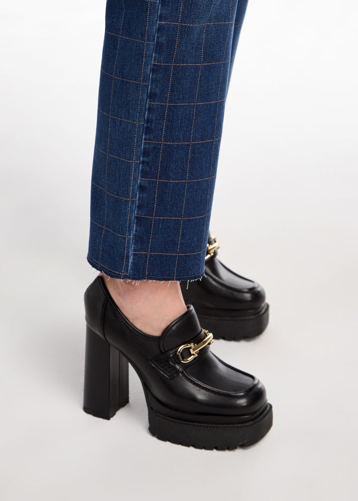 FDJ Christina Straight Ankle Patterened Jean 5244779-MEDWA Medium Wash - 1 ONLY SIZE 14 - 20% OFF