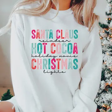 Ash & Co Christmas Fleece Sweat Shirt - White