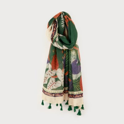 Caracol Floral Print Scarf 6201-MUL