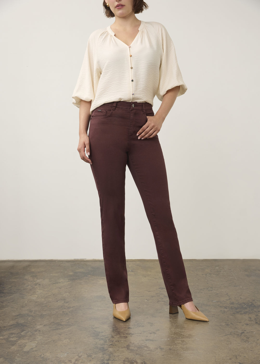 FDJ French Dressing Suzanne Straight Leg Jean 6864511-FIG