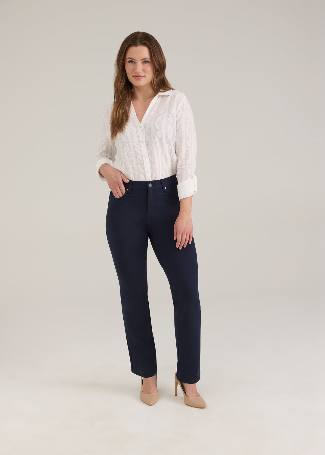 FDJ French Dressing Suzanne Straight Leg Jean 6922396-NVY Navy