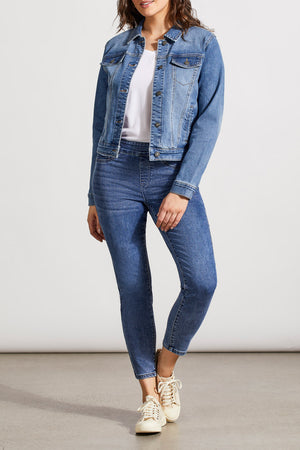 Tribal Classic Jean Jacket w/ Pockets 7574O-5050-2284 Dark Vintage