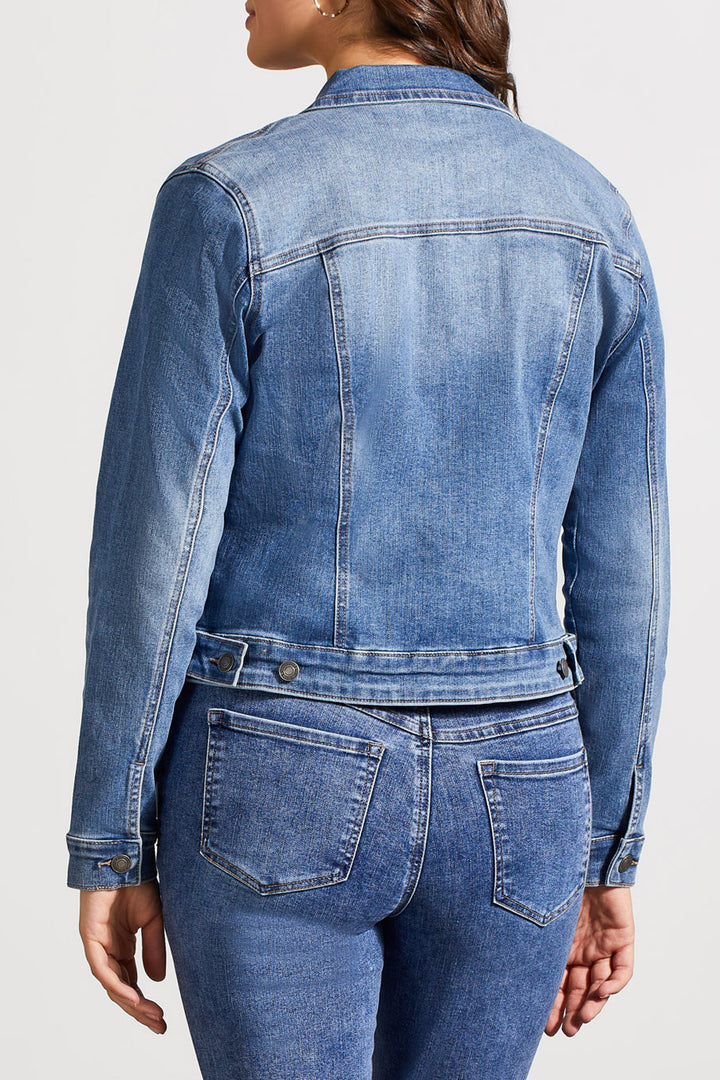 Tribal Classic Jean Jacket w/ Pockets 7574O-5050-2284 Dark Vintage