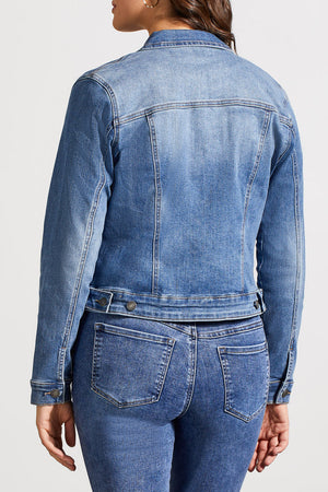 Tribal Classic Jean Jacket w/ Pockets 7574O-5050-2284 Dark Vintage