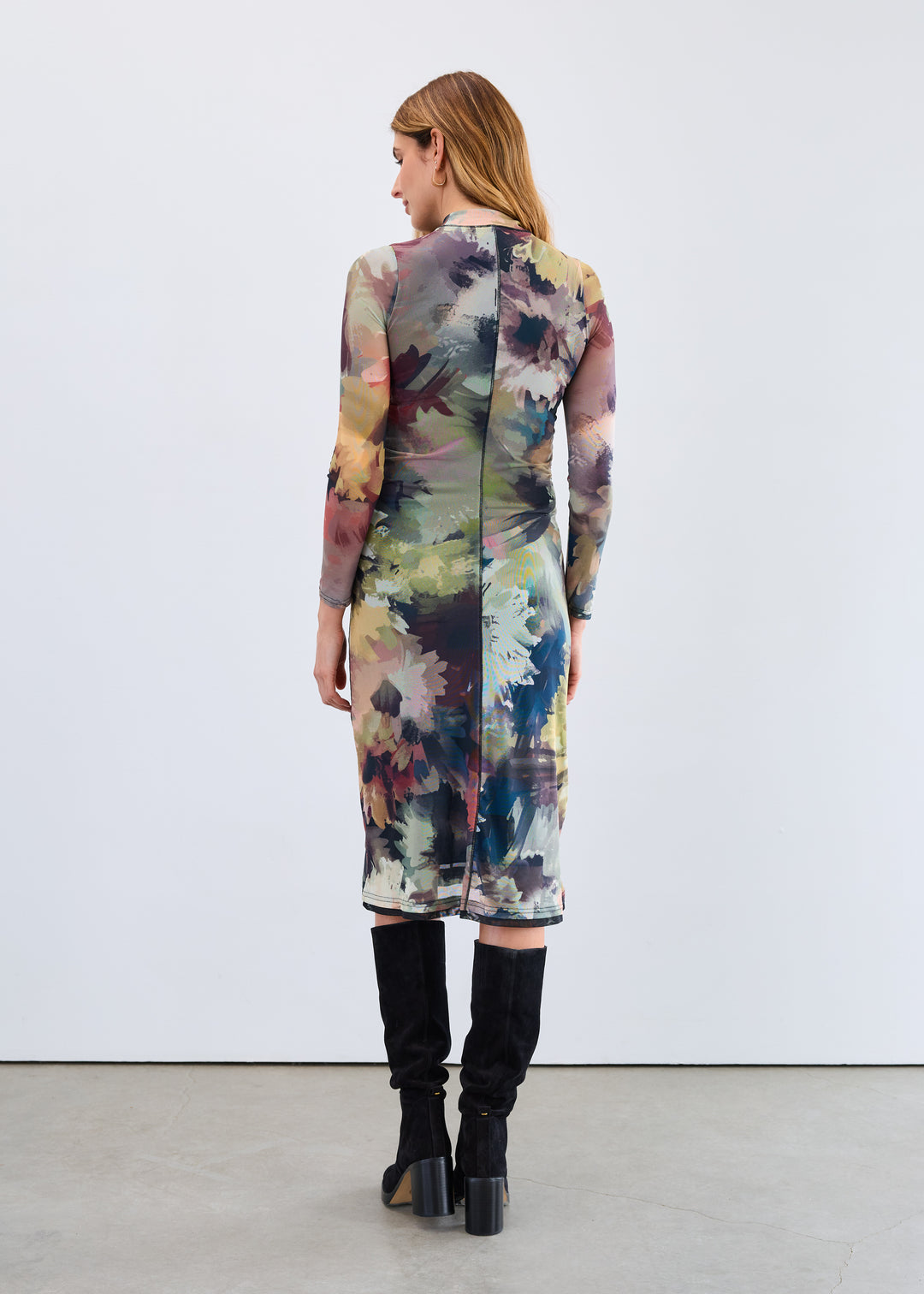 FDJ Mesh Midi Dress 7920603-PRT Melanie