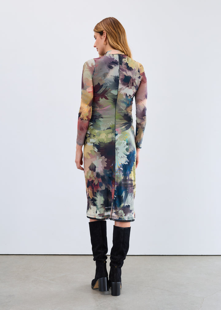 FDJ Mesh Midi Dress 7920603-PRT Melanie