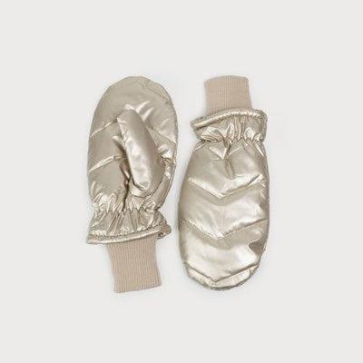 Caracol Quilted Puffer Mitts 9004-BGE Beige