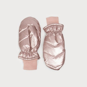 Caracol Quilted Puffer Mitts 9004-RGD Rose Gold