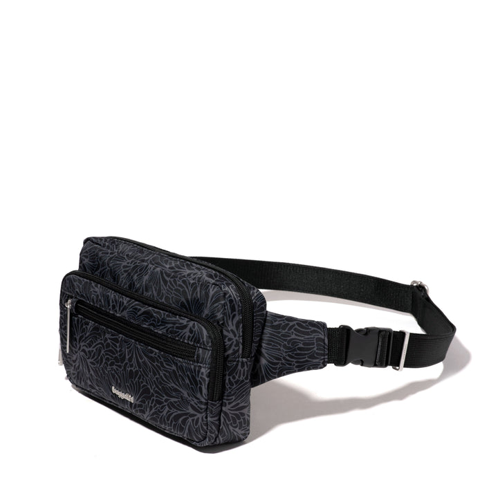 Baggallini Securtex Anti-Theft Belt Bag - ABB880 - Midnight Blossom