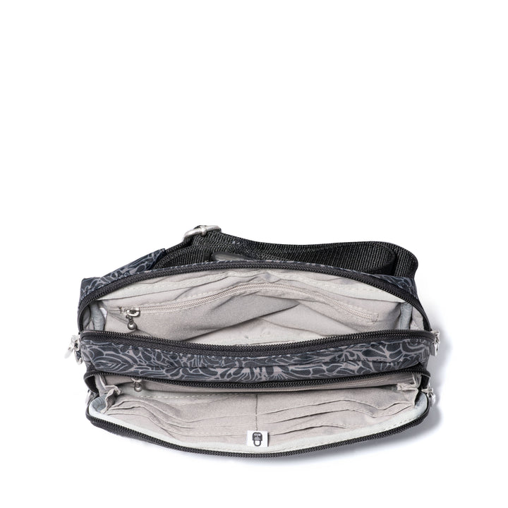 Baggallini Securtex Anti-Theft Belt Bag - ABB880 - Midnight Blossom