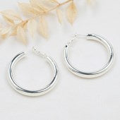 Glee Abundant Hoop Earring - Silver
