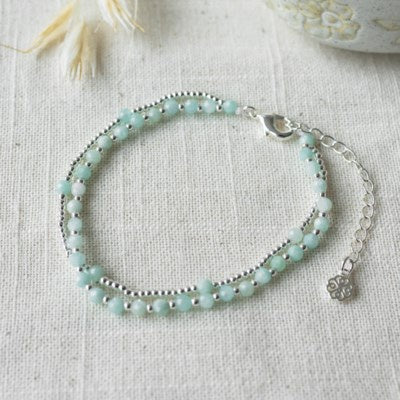 Glee Always Summer Bracelet - Silver/Amazonite