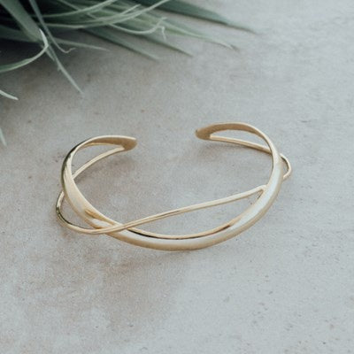 Glee Jewellery Aurelia Cuff Bracelet - Gold