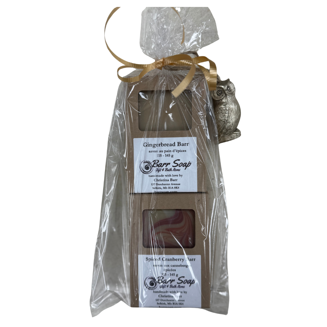 Gifts of Self Care - Barr Soap Duo - Gingerbread + Spiced Cranberry