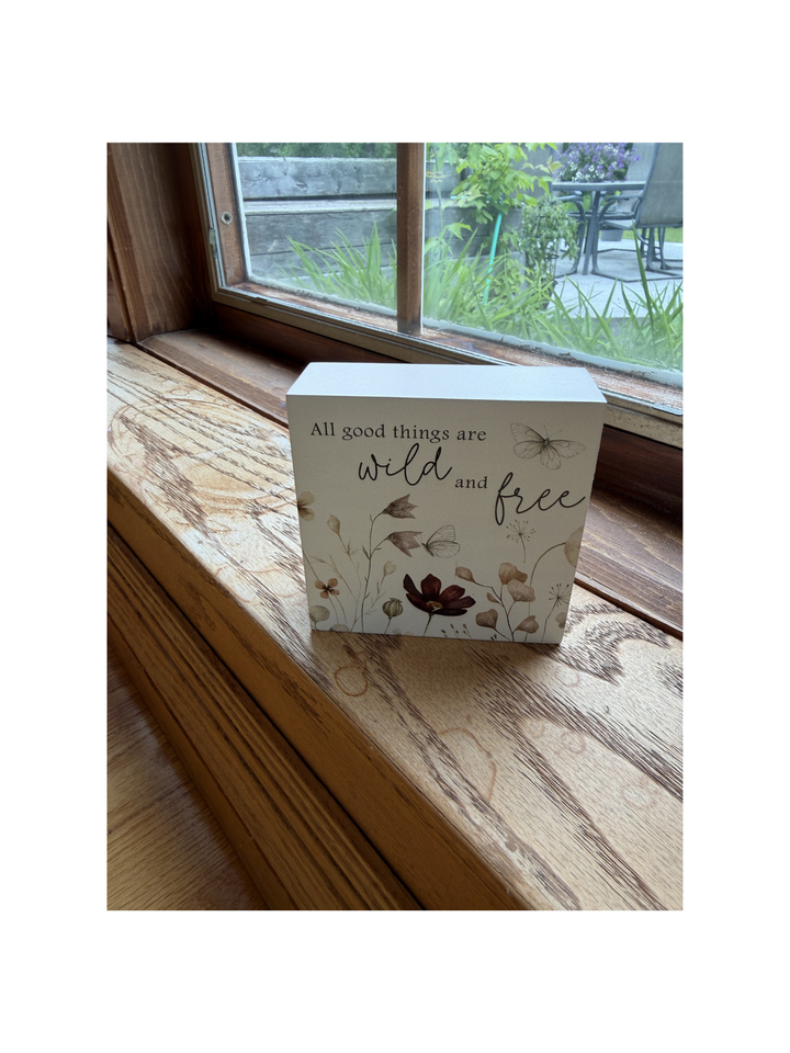 P. Graham Dunn Wood Block - Wildflowers