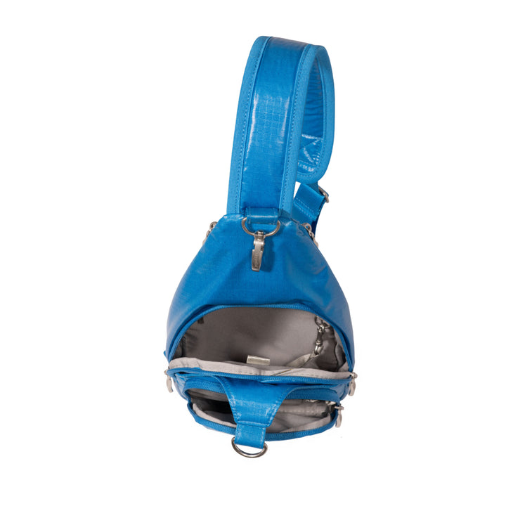 Baggallini Central Park Sling CEP754-Cerulean Gloss Ripstop Nylon