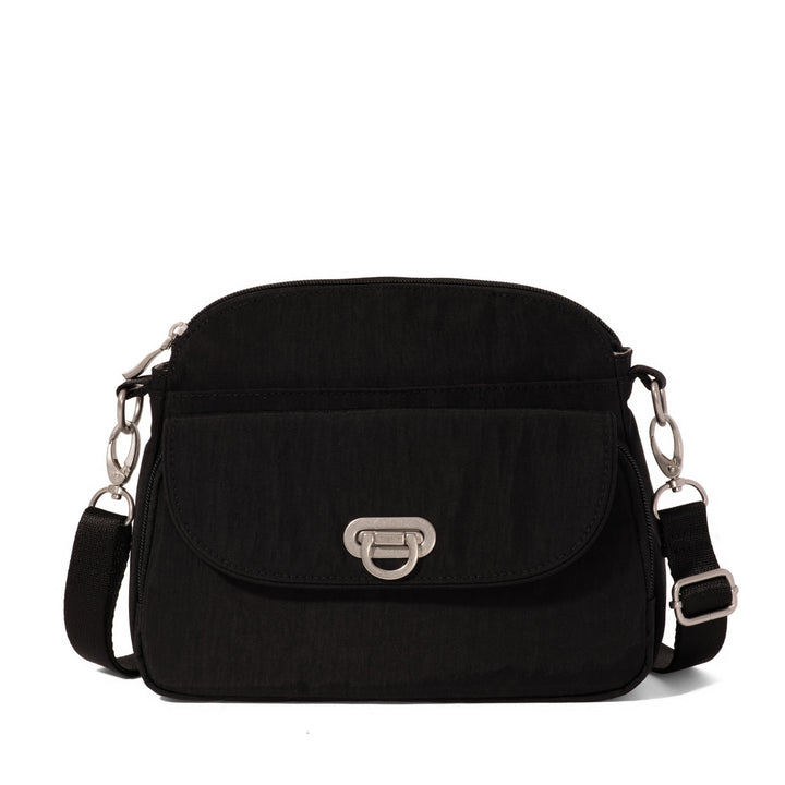 Baggallini Coastal Flip Lock Crossbody CFC960-Black