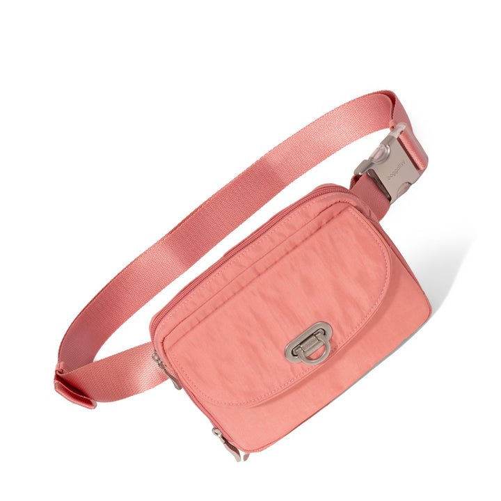 Baggallini Coastal Flip Lock Sling Bag CLS967-Terracotta