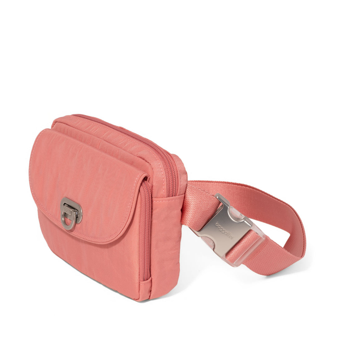 Baggallini Coastal Flip Lock Sling Bag CLS967-Terracotta
