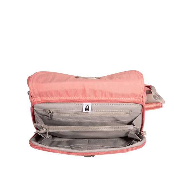 Baggallini Coastal Flip Lock Sling Bag CLS967-Terracotta