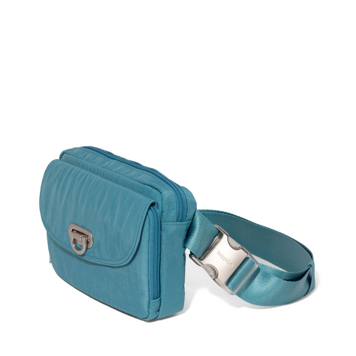 Baggallini Coastal Flip Lock Sling Bag CLS967-Seaside Blue