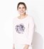 Escape by Habitat "Stamped Sunflower" Boxy Tee E40525-Pink