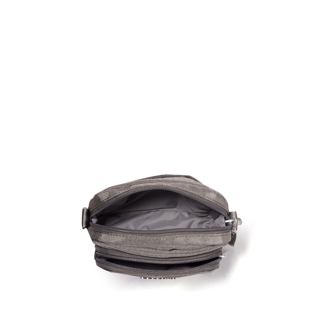 Baggallini Modern Everywhere Explorer Crossbody ENS832-Sterling Shimmer