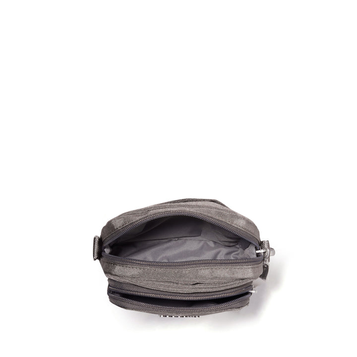 Baggallini Modern Everywhere Explorer Crossbody ENS832-Sterling Shimmer