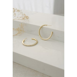 Glee Jewelry Elle Hoop Earrings- Gold