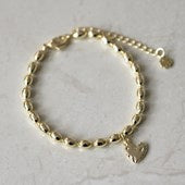 Glee Ever Heart Bracelet - Gold