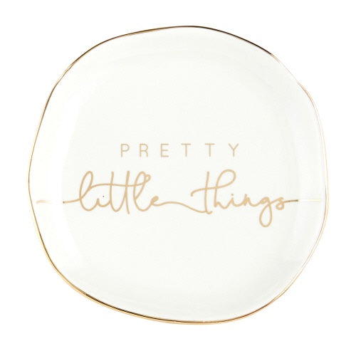 Santa Barbara Trinket Tray "Little Things" - White