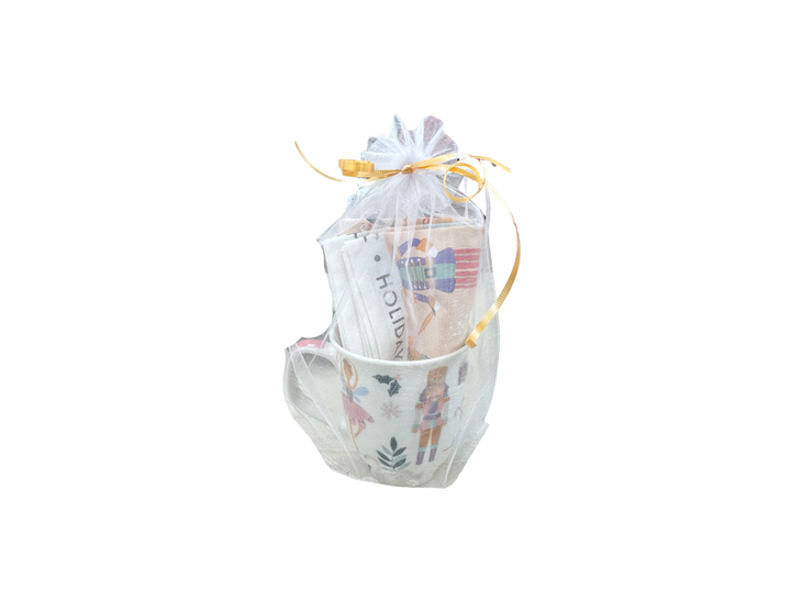 Festive Friday Karma Nutcracker Gift Set - Mug + Tea Towel